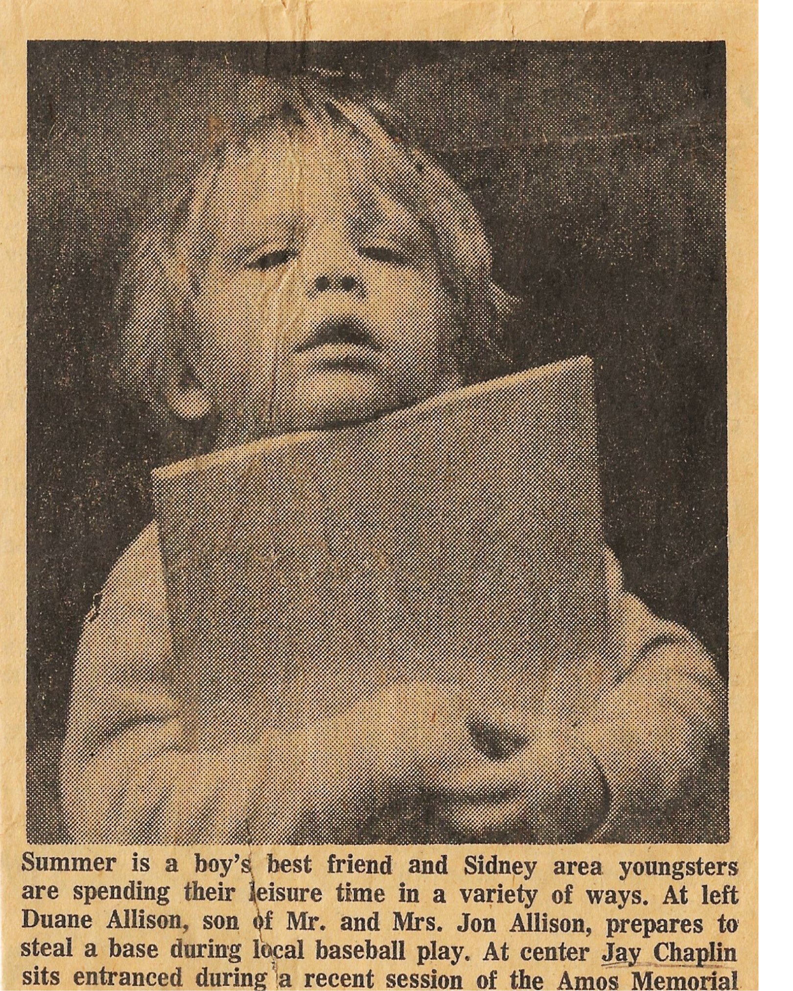 Jay with library book
